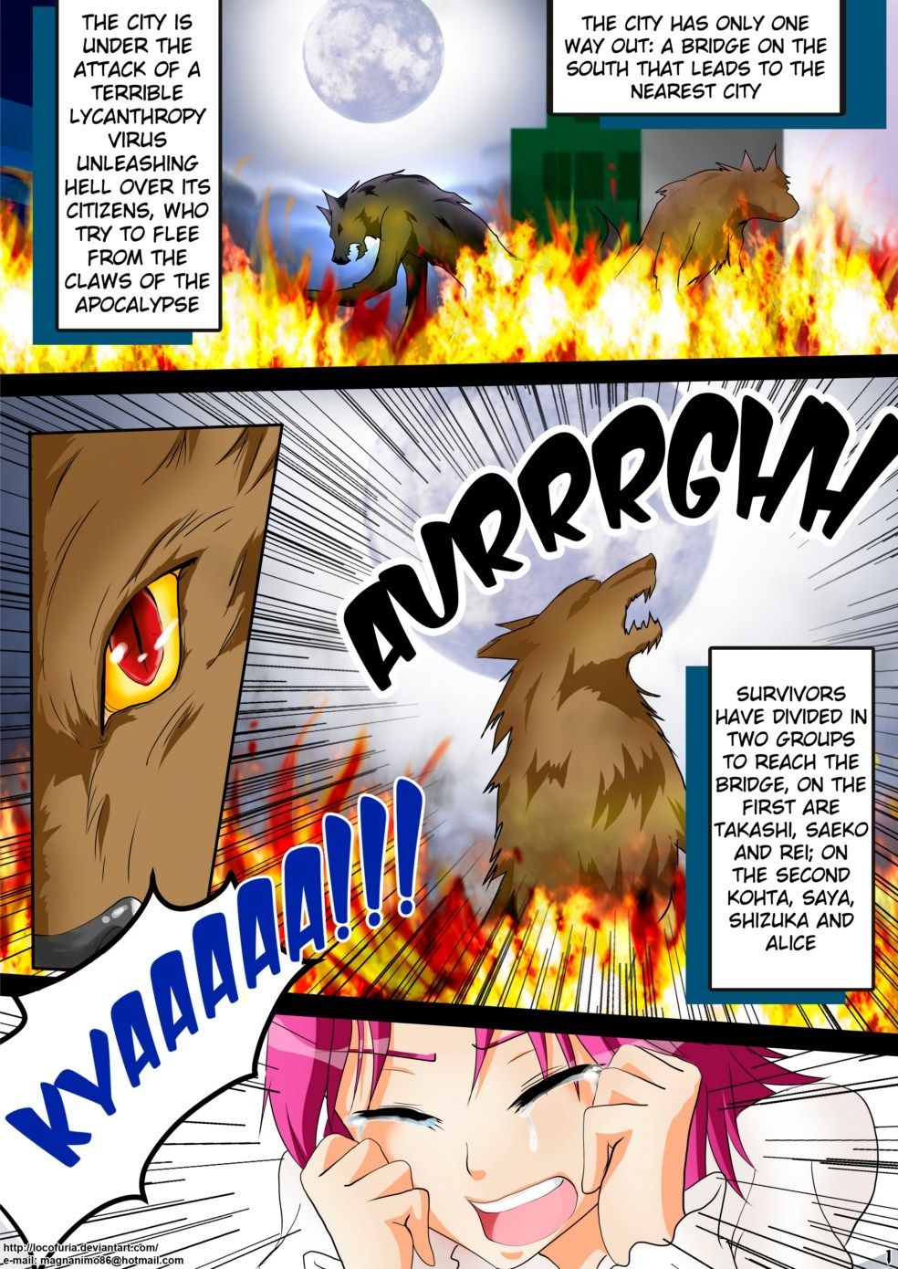 Lucofuria- High School of the Werewolf page 1