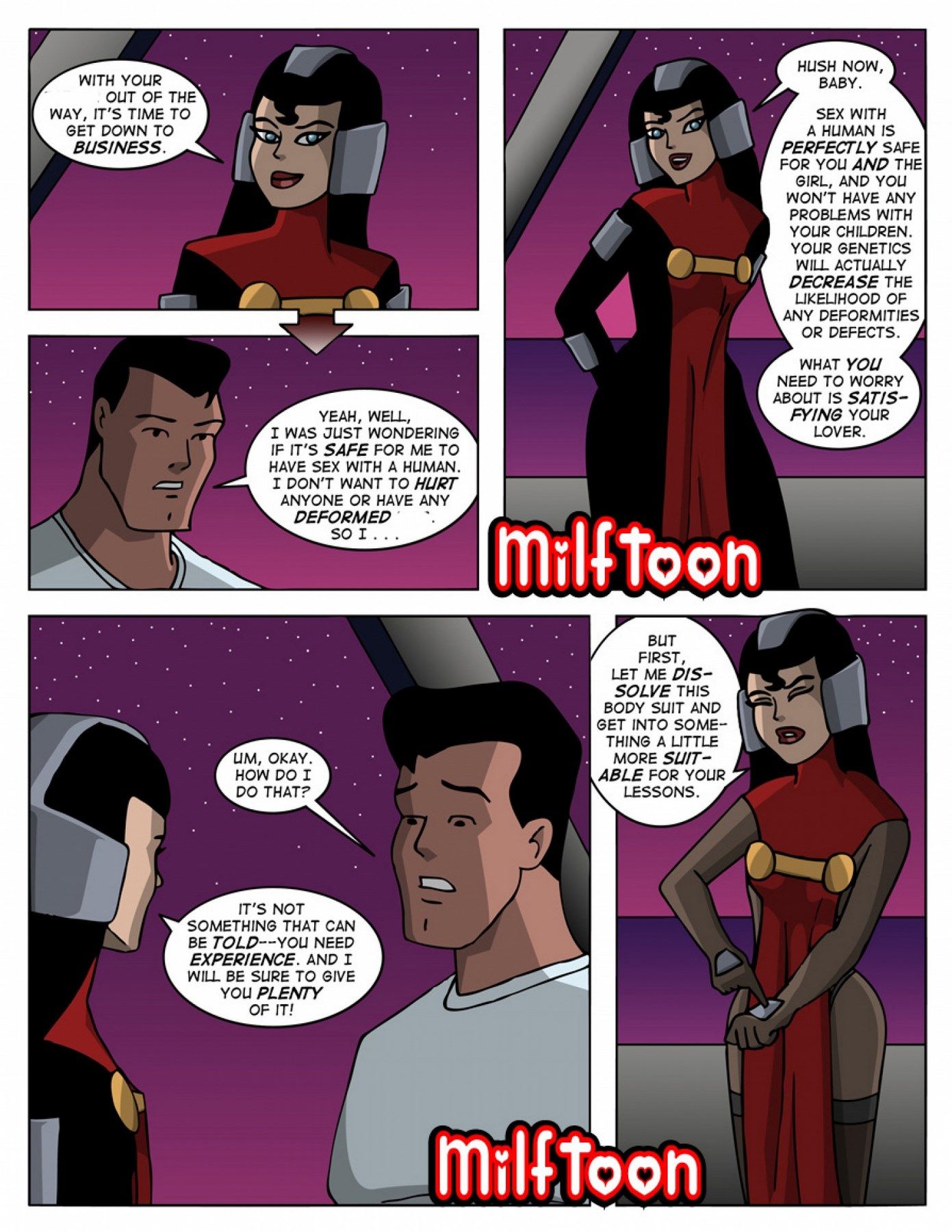 milftoon – segurança Sexo page 1