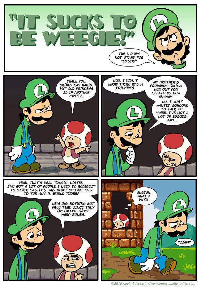 Super Mario het zuigt naar worden weegie page 1