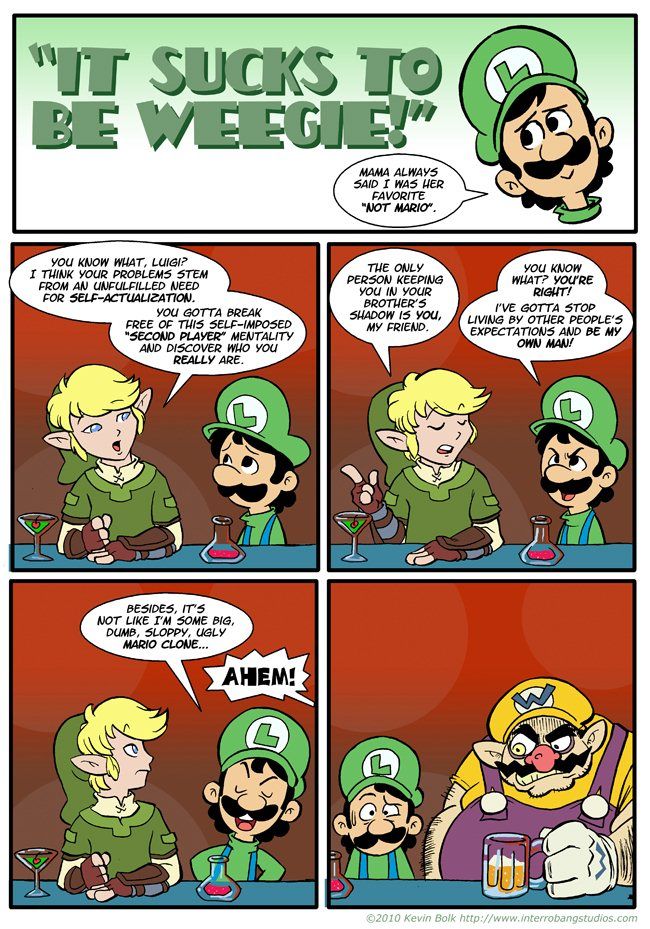 Super Mario- It Sucks to be Weegie page 1