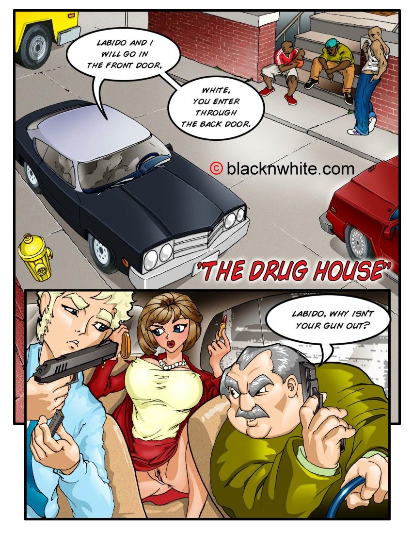 BlacknWhite- White Cops black Cocks page 1
