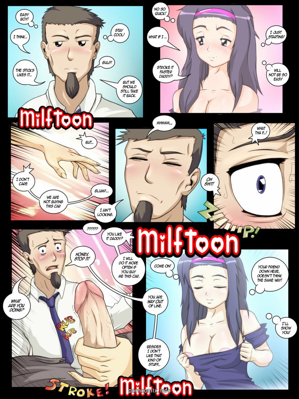 milftoon – el Coche y el tatoo page 1