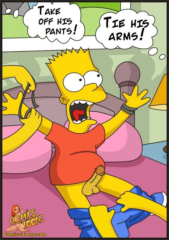 w The simpsons Bart entraped page 1