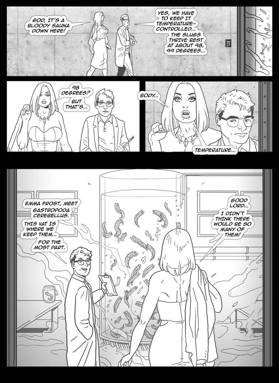 Emma Frost VS The Brain Worms - part 2 page 1