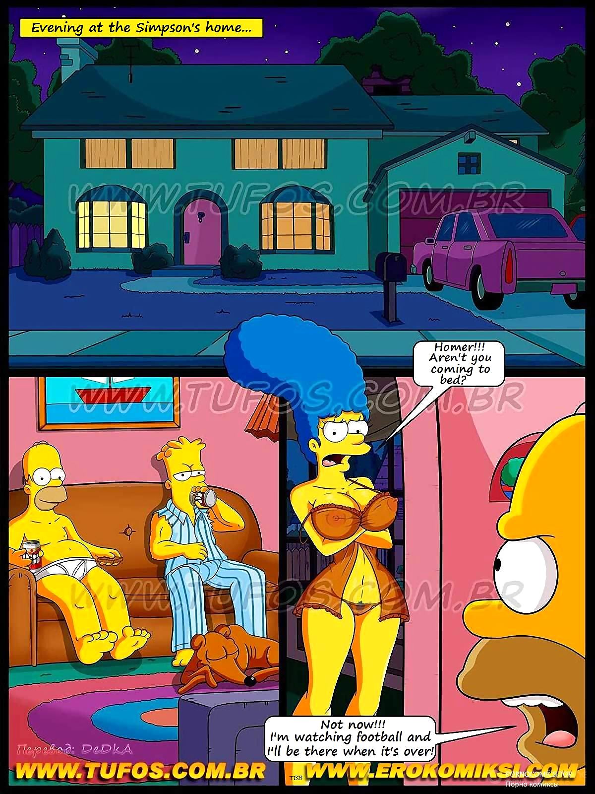 The Simpsons – Football and Beer Part 1 page 1