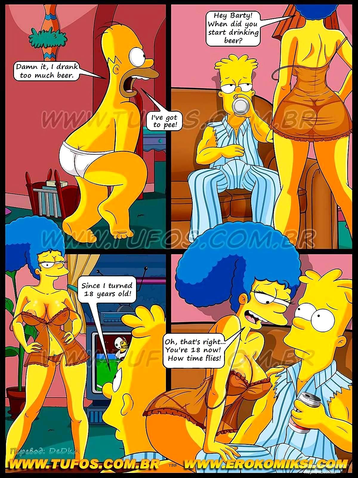 The Simpsons – Football and Beer Part 1 page 1