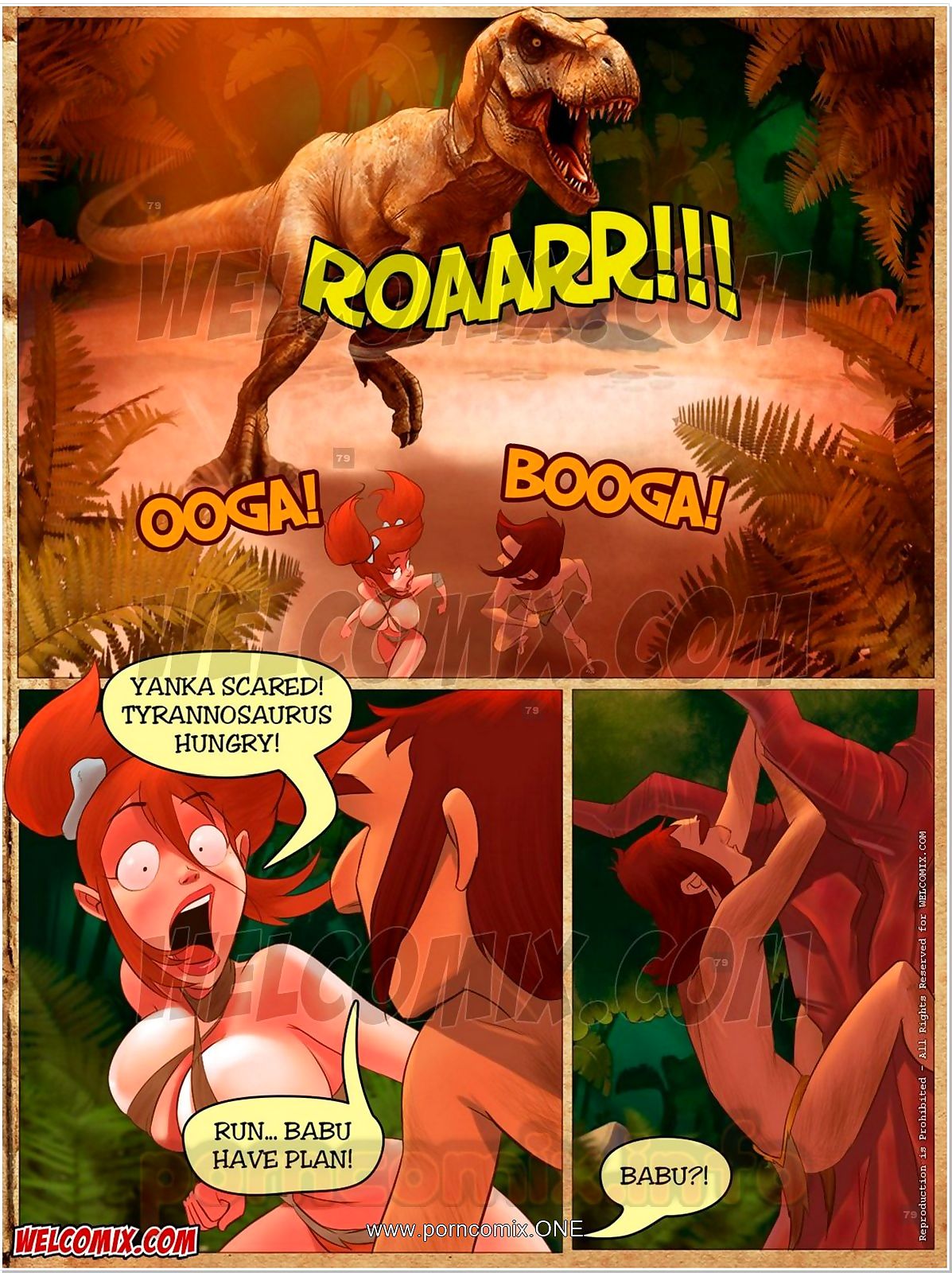 welcomix jurassic tribu 4 l'exécution de le tyrannosaure page 1