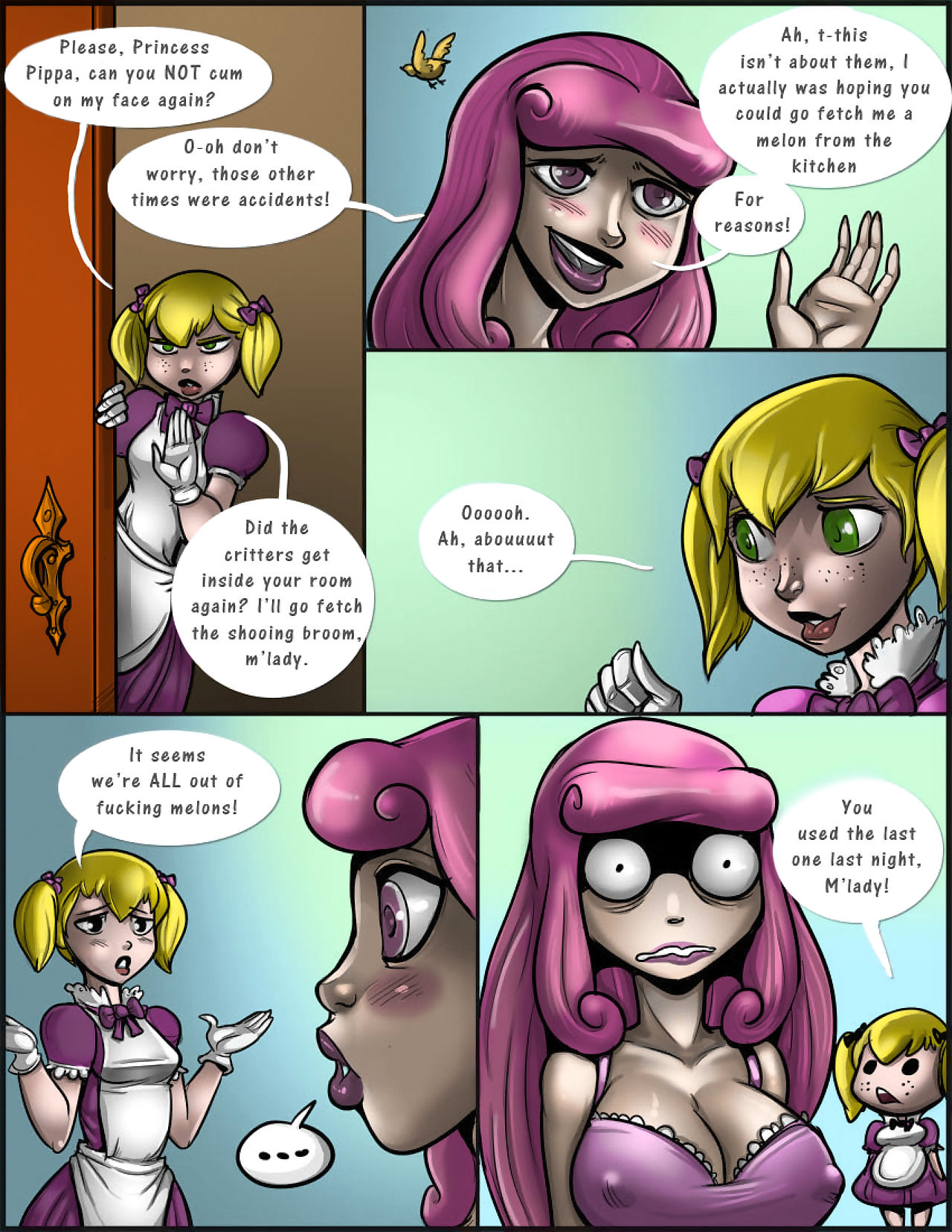 Shia- Princess Pippa and The Tragic Melon Shortage page 1