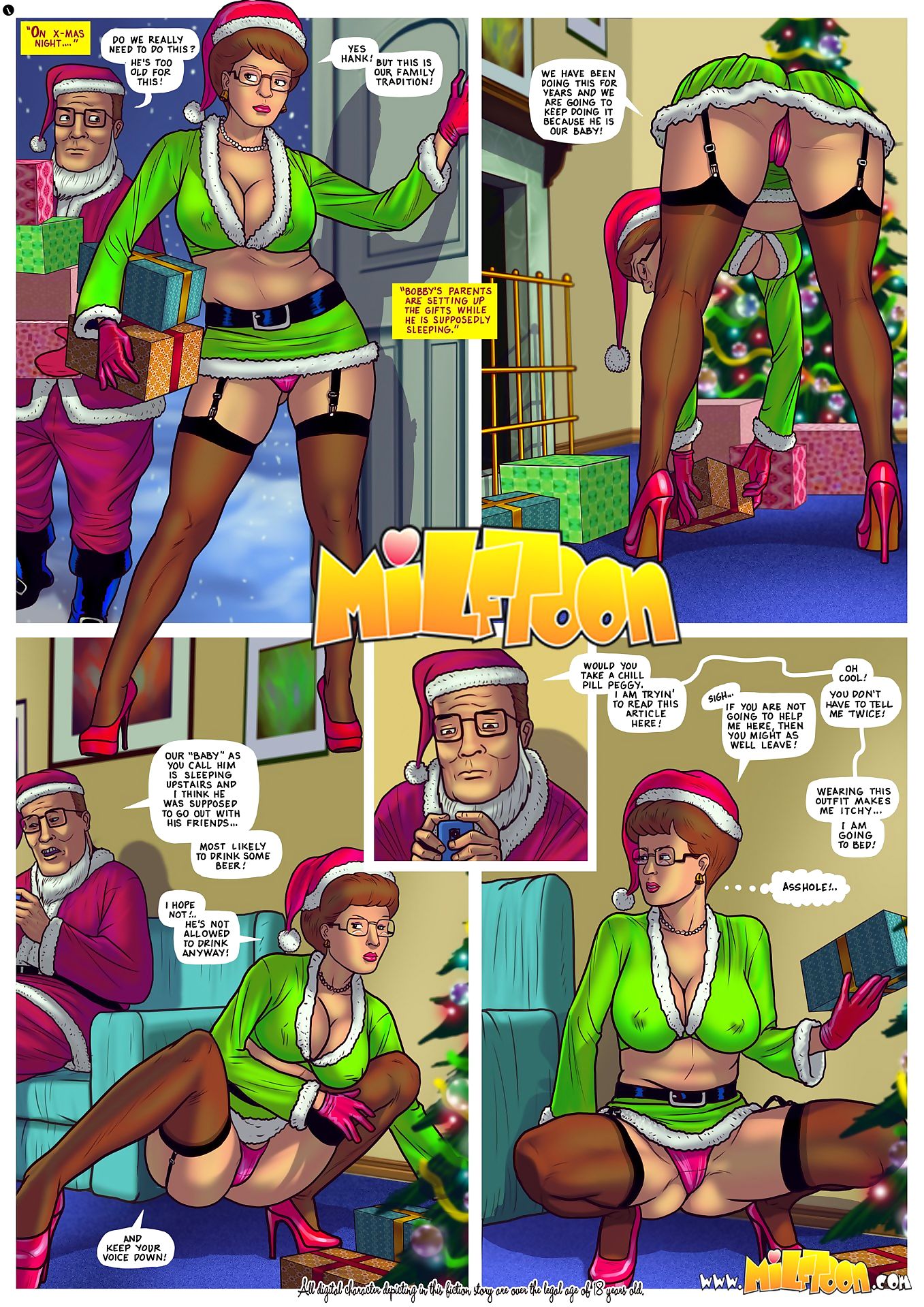 Milftoon- King Of The Xmas page 1