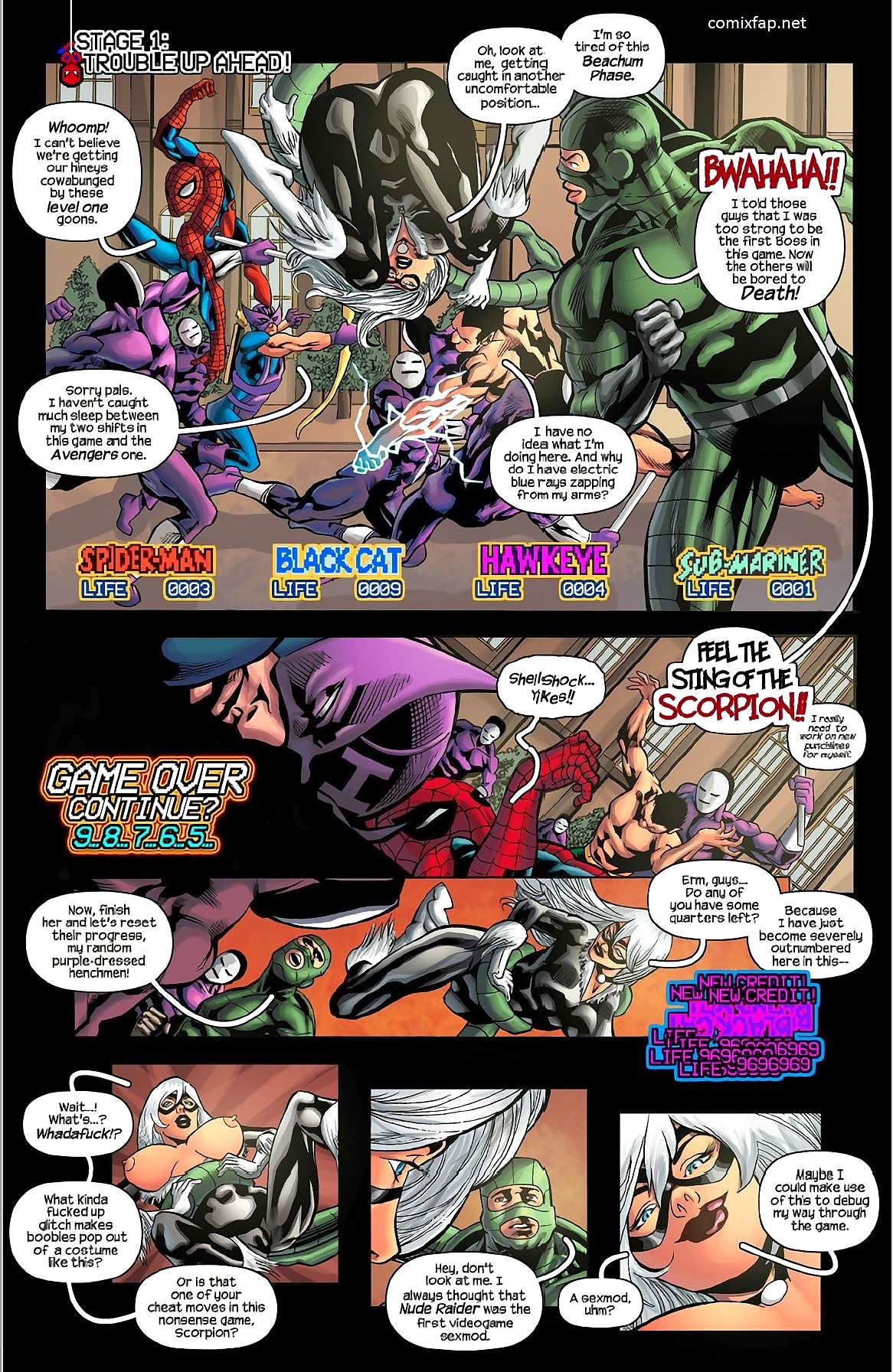 เทรซี่ scops spiderman, คน ’91 เกมอาเขต name เกมส์ page 1