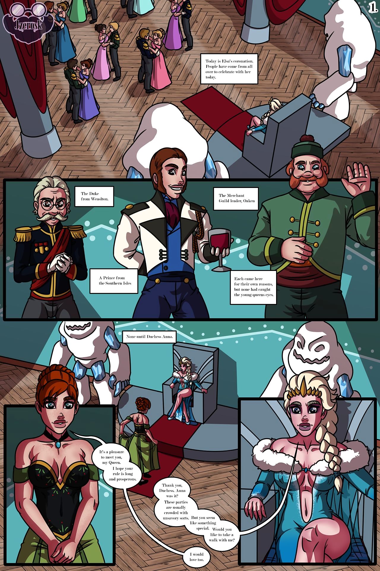 JZerosk- The Queen’s Affair page 1