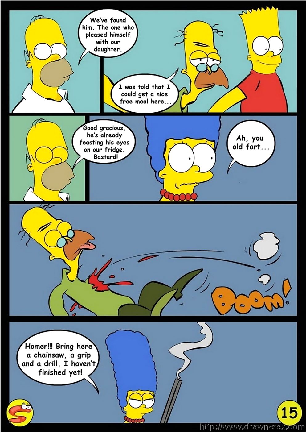 недоумок Симпсоны нарисованные Секс page 1