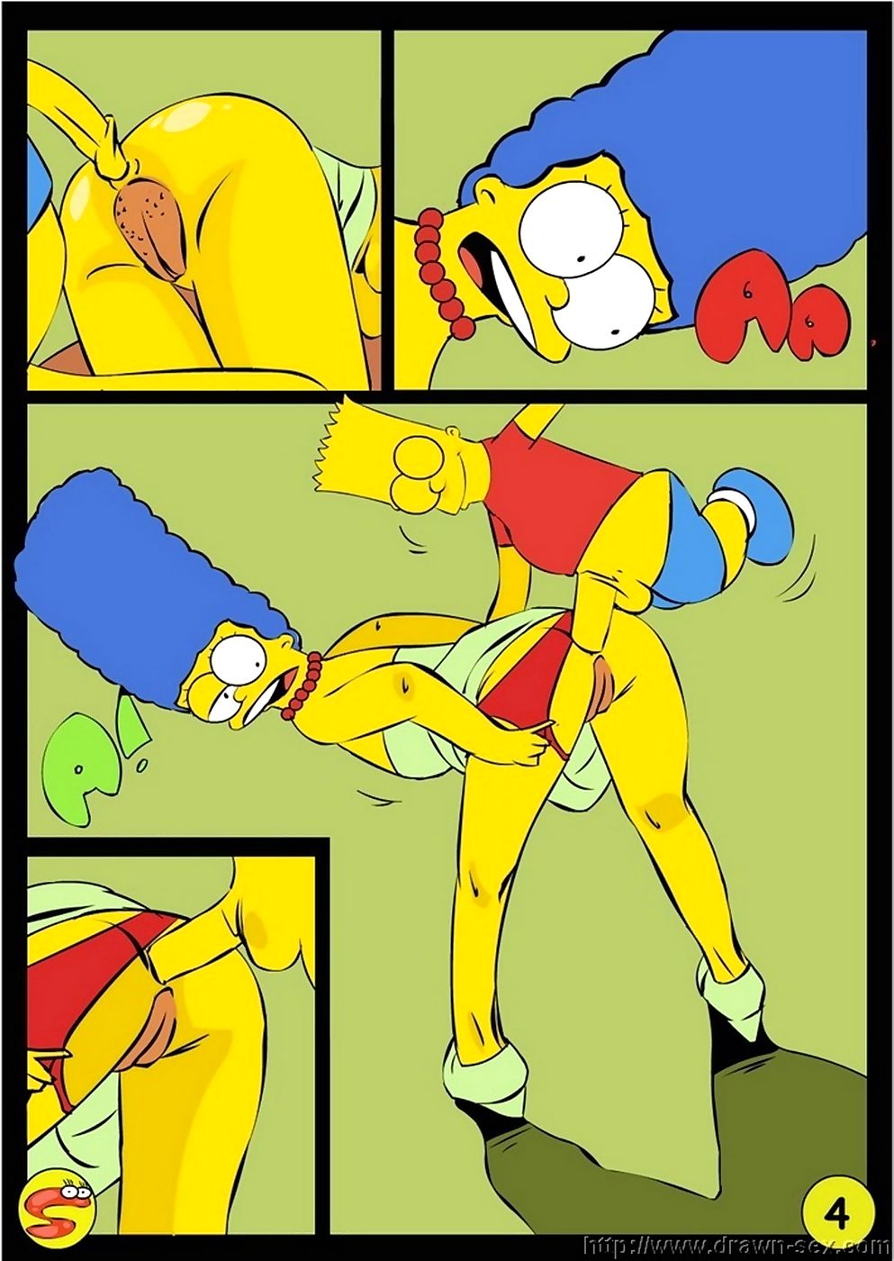 недоумок Симпсоны нарисованные Секс page 1