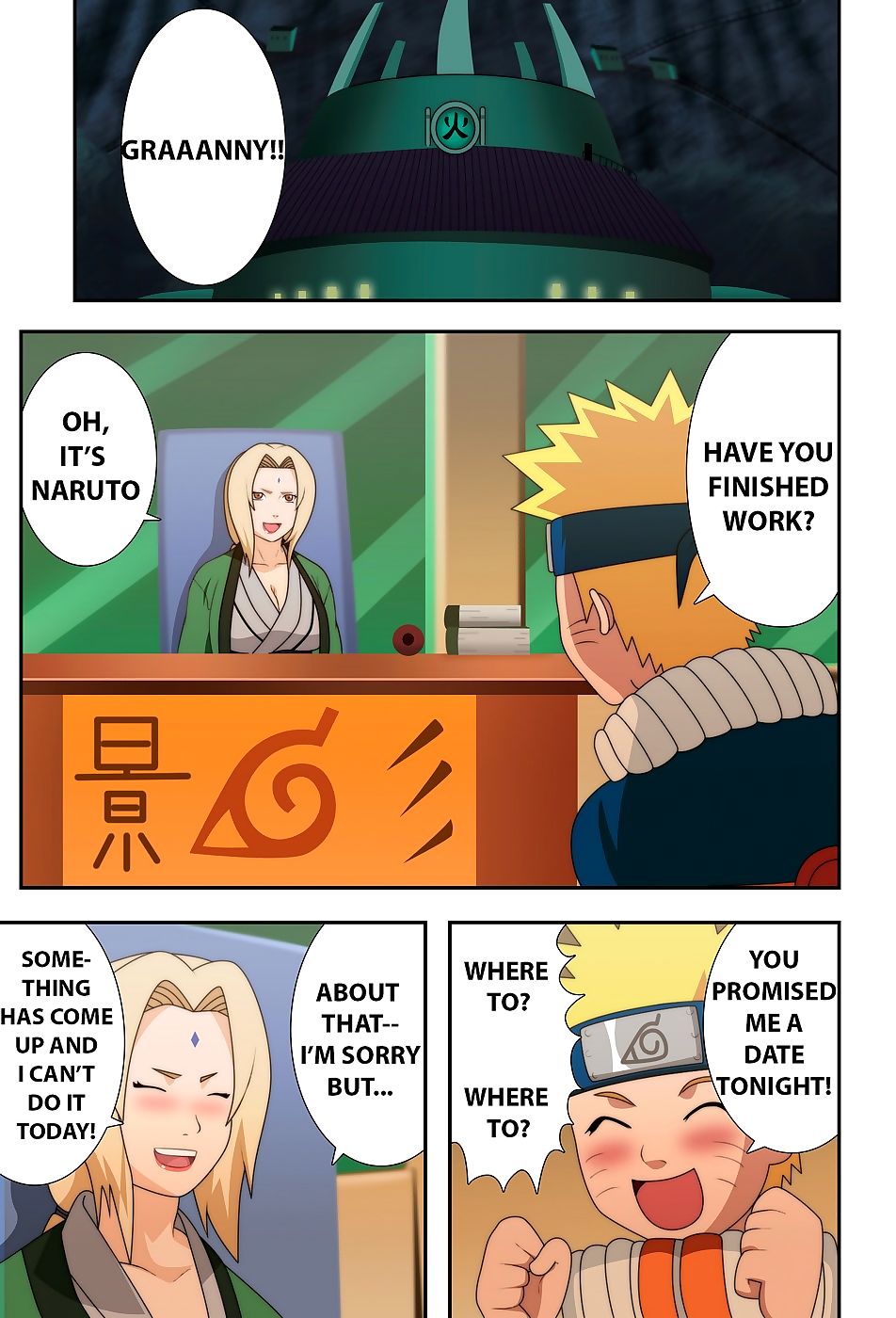 Naruto chichikage groot borst Ninja page 1