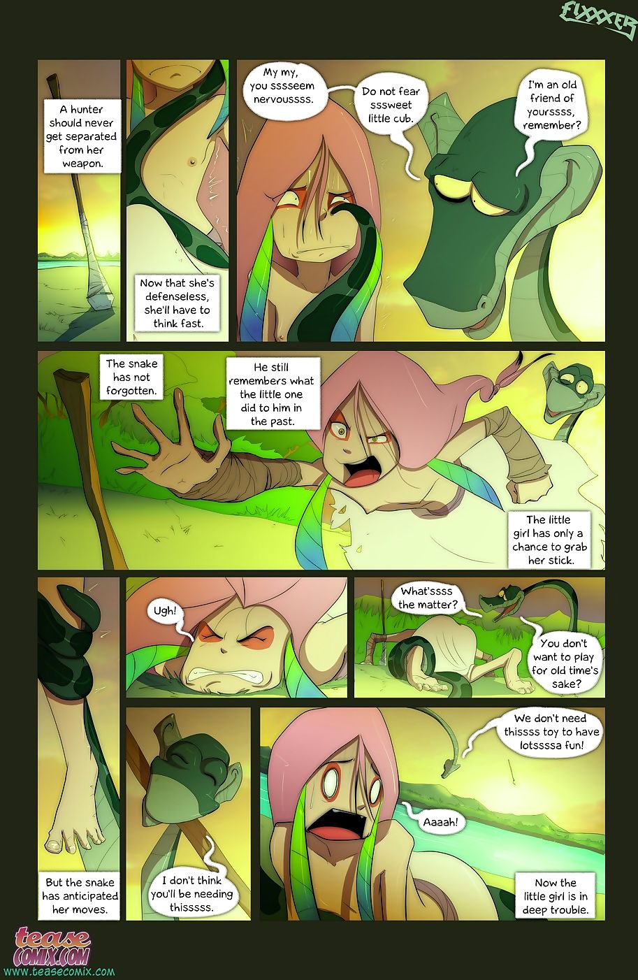 के साँप और लड़की 2 teasecomix page 1