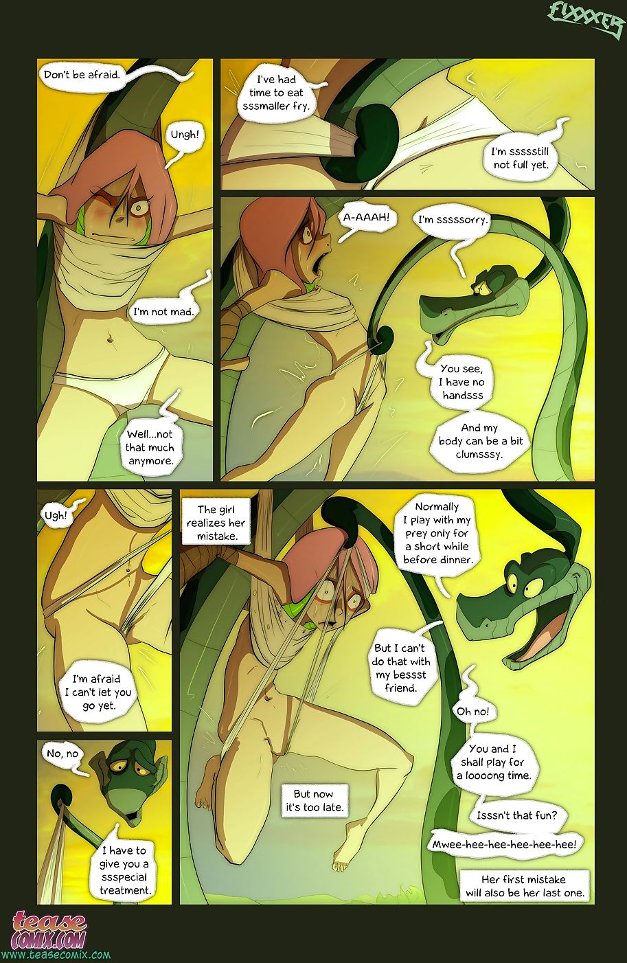 der Schlange und Mädchen 2 teasecomix page 1