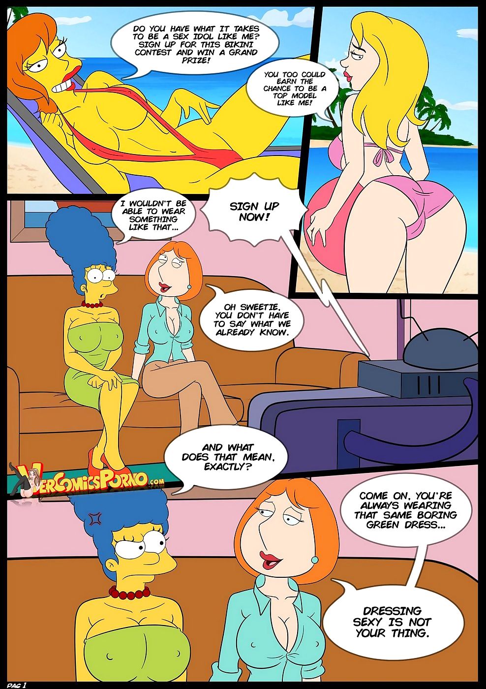 Simpsons- The Competition – Part 1 page 1