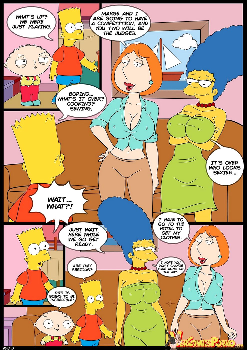 Simpsons- The Competition – Part 1 page 1