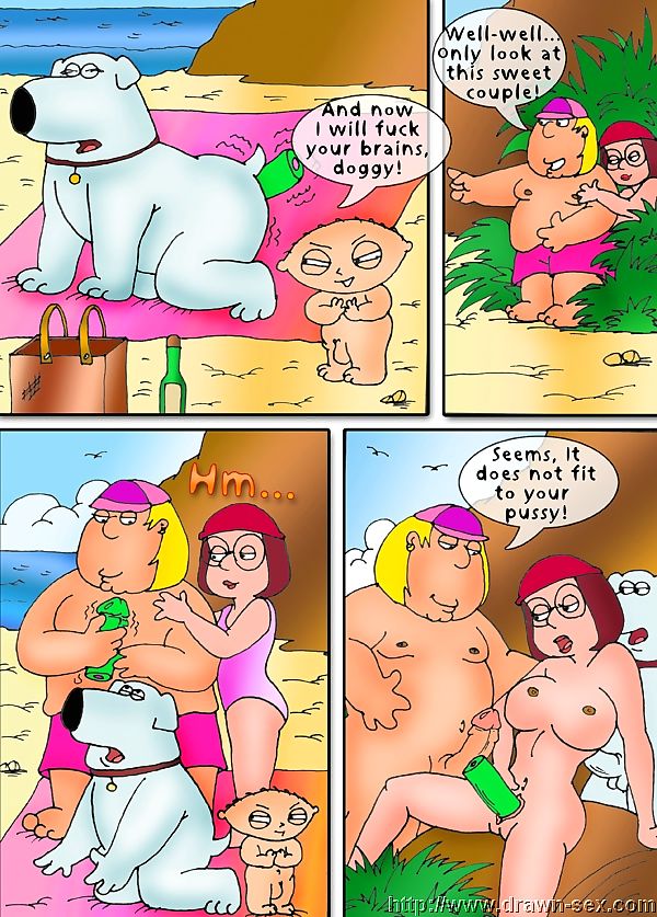 rodzina Facet – Plaża play,drawn seks page 1