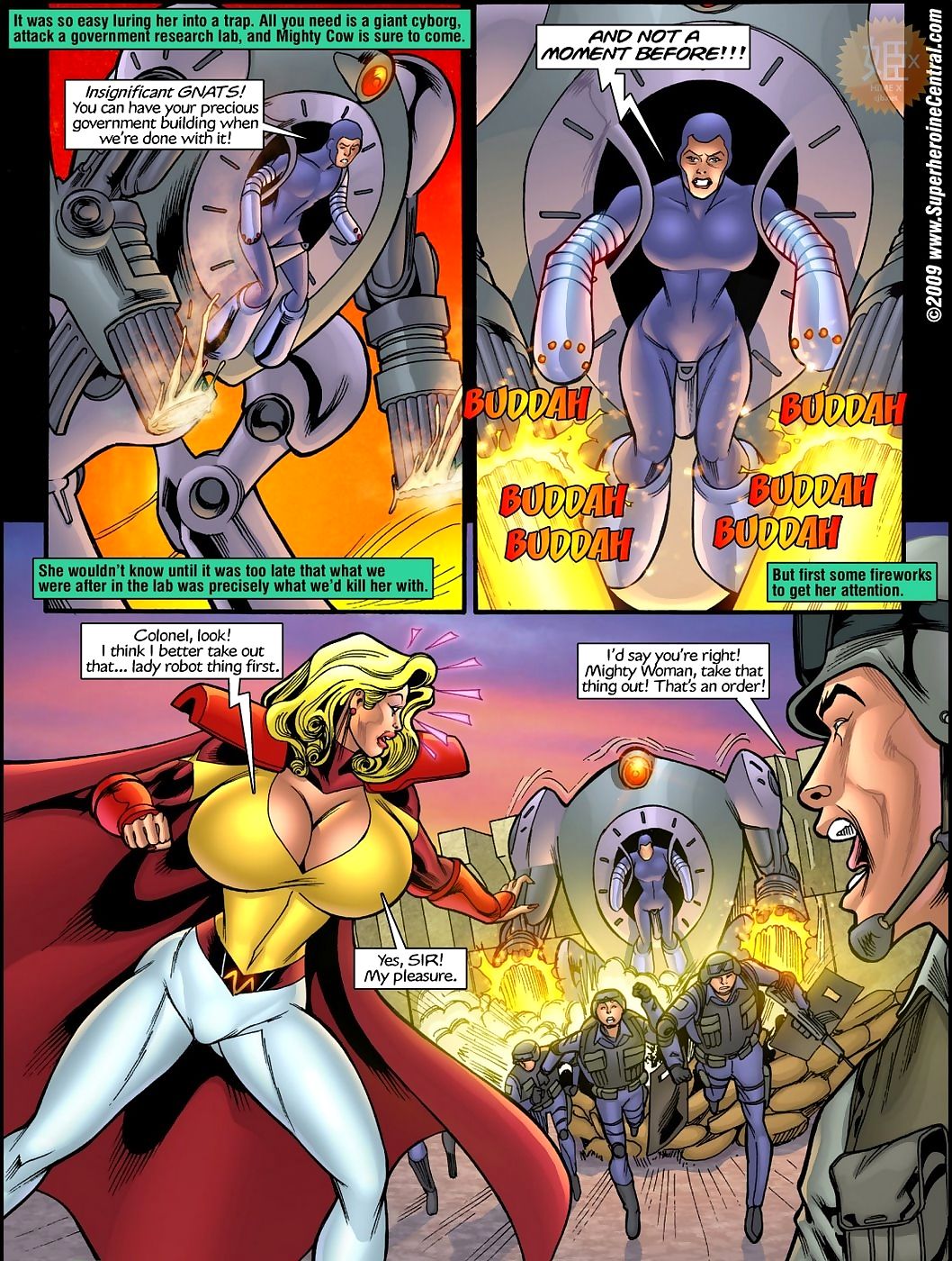 superheroine Centrale puissant Vache page 1