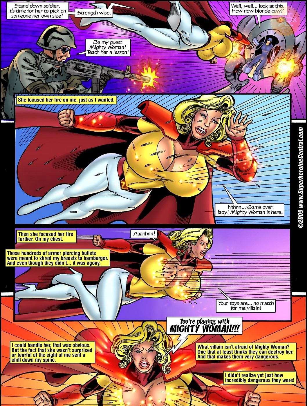 superheroine المركزية الأقوياء البقرة page 1