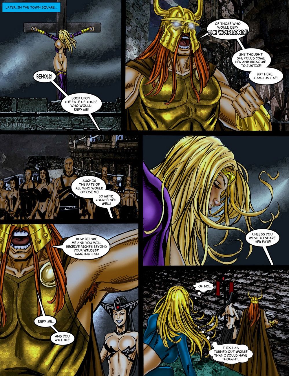 9 superheroines vs diktatör 2 PART 2 page 1