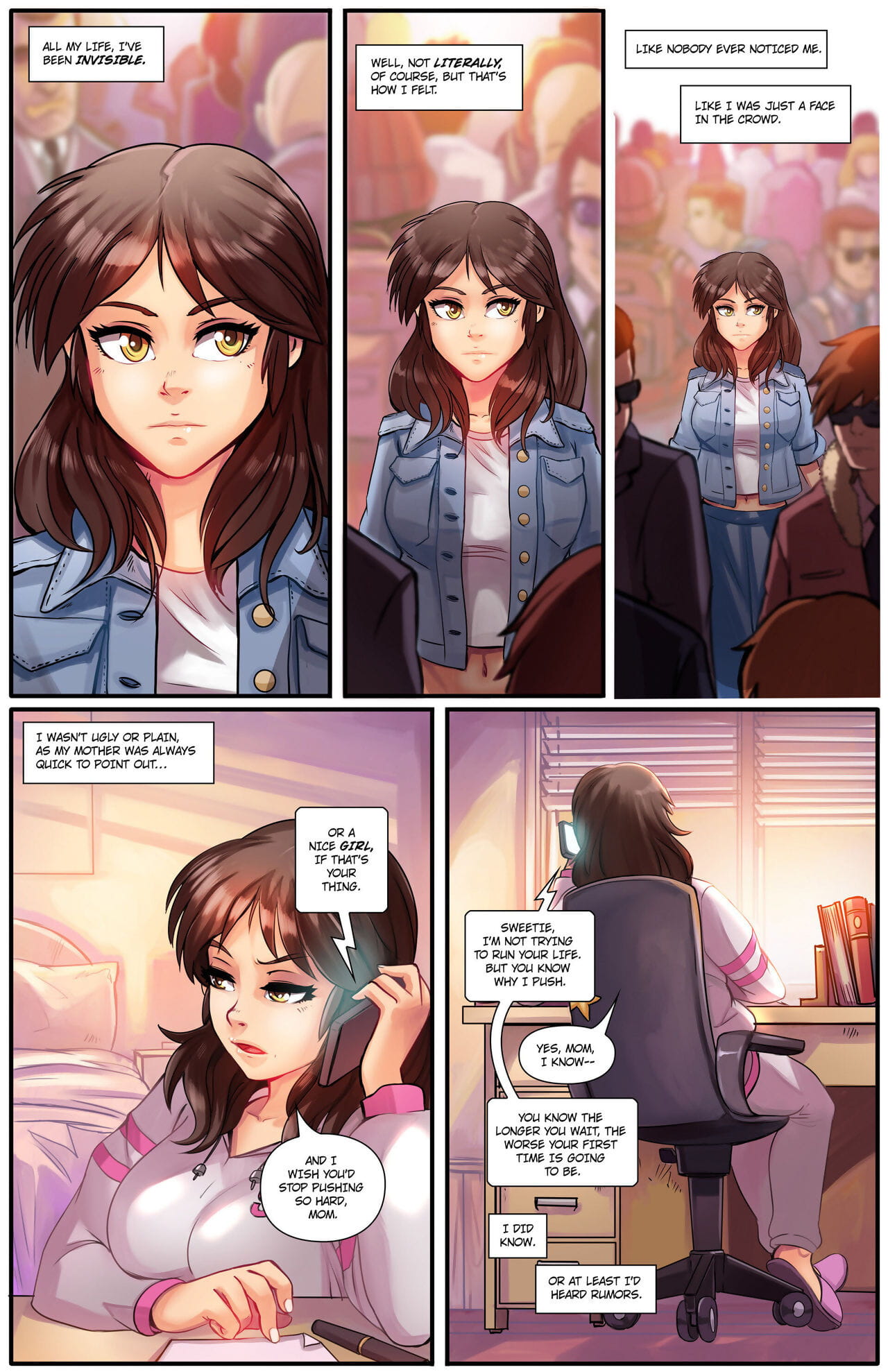 shrink fan– l' invisible Fille page 1