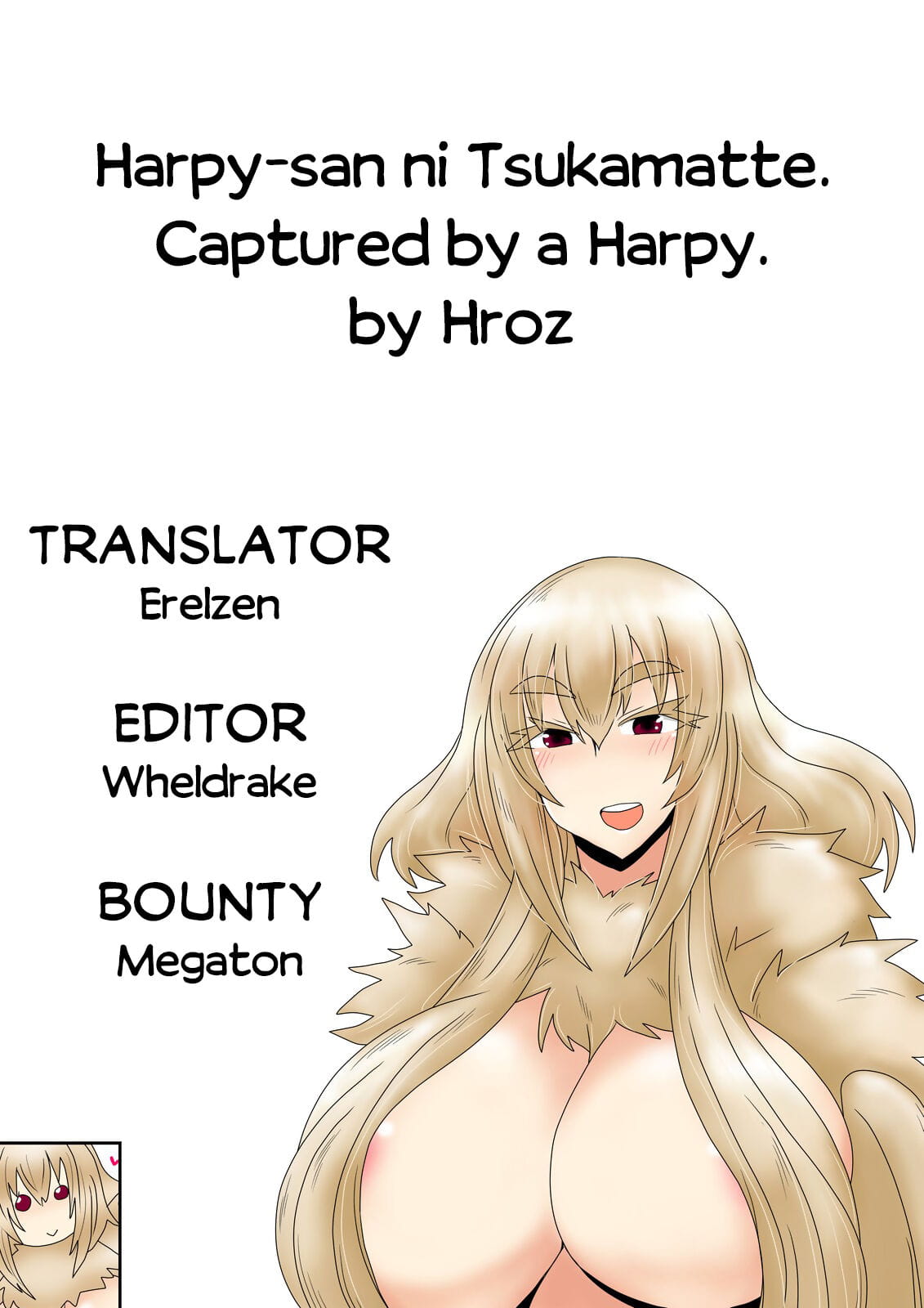 harpij san ni tsukamatte. gevangen :Door: een harpy. page 1