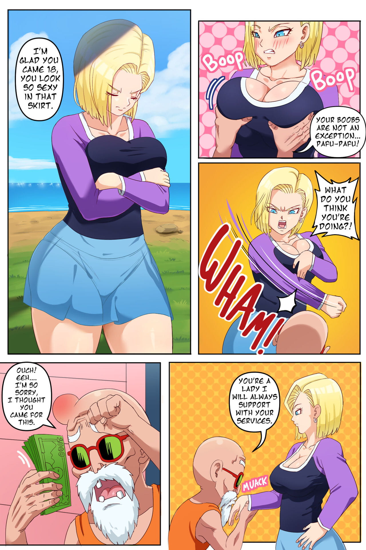 dragonball Super pinkpawg – android 18 ntr – ep 1 page 1